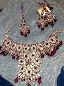 Heavy Stone Bridal Jewellery Set