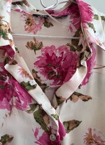 Zara Floral Print Blouse