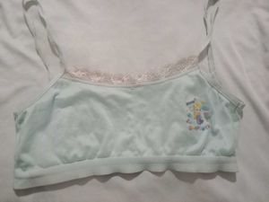 Blue Lace Trim Cami Top