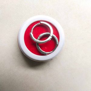 925 Sterling Silver Roman Letter Hoops/Earrings