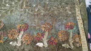 Elegant Floral Embroidered Saree