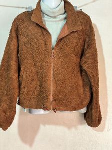Shein Fuzzy Brown Jacket