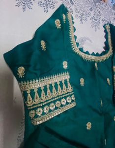 Green Embroidered Kurta Set