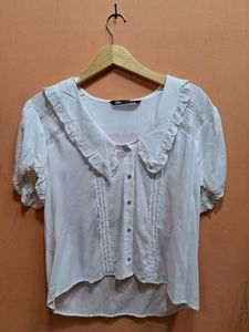 ZARA Puffed Sleeved Top