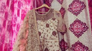Elegant Floral Embroidered Anarkali Suit