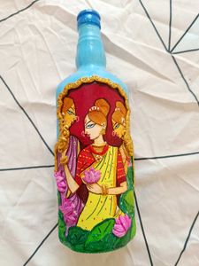 3D bottle Art hand painted