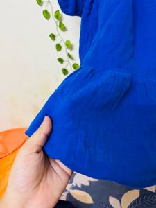 Old Navy Puffed Sleeves Beautiful Blue Dress
