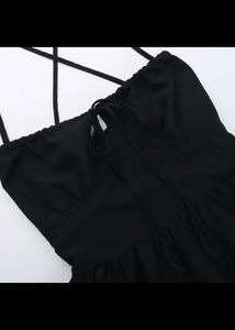 Elegant Black Princess-Style Maxi Dress