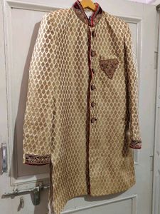 Cream Sherwani