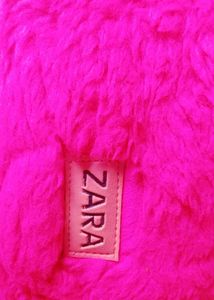 Zara Pink Fur Backpack