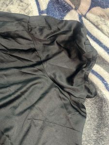 Black Button-Down Top