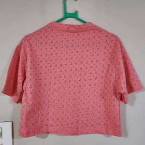 Eyelet Crop Top