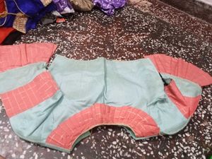 Mint Green &amp; Peach Blouse