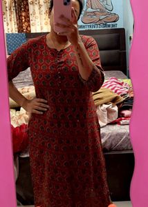 Women L Size Kurta With Pants