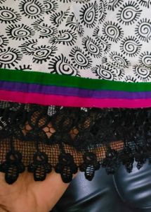 Printed Dress with embroidery at the yoke