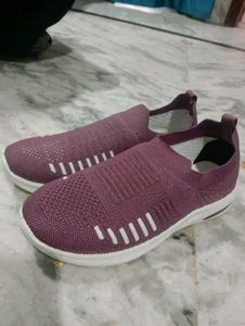 Mauve Slip-on Sneakers