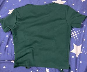 Green Cinched Top