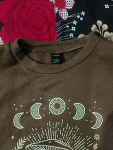 Unisex Drop Shoulder Sweatshirt Oversized Crew Nec