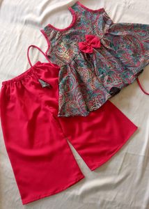 baby frock plazo