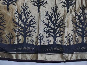 Brown &amp; Gold Tree Curtains