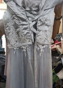 Long Off shoulder Gown Dress Wedding Flared