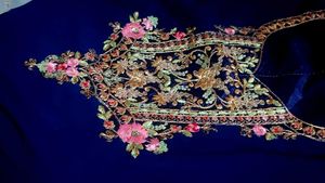 Elegant Embroidered Dress Material