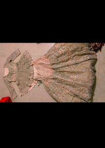 Peach Sparkling Bridal Lehenga Choli