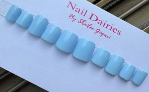 Sky Blue Press-On Nails