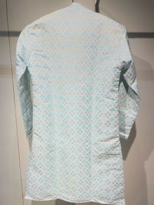 Elegant Light Blue Embroidered Kurta Pajama Set