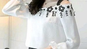 Elegant White Off-Shoulder Top