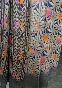 Floral Blue Easy To Wear Saree|New With Blouse