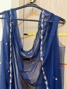 Blue IndoWestern Set (3pcs)