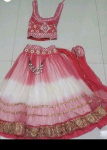 Pink And White Shaded Kids Wear