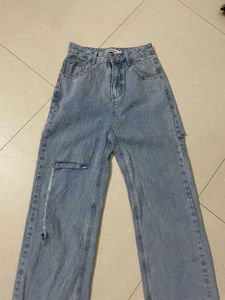 Y2k Pintresty Ripped Knee Jeans