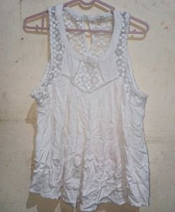 White Lace Tank Top