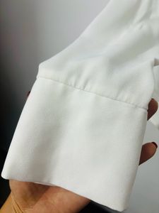 White Blazer bodycone Top