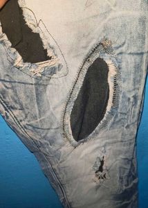 Distressed Denim Jeans