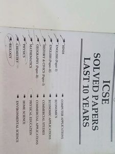 ICSC 10 YEARS SOLVED PAPERS &amp; SOLUTIONS CLASS-10