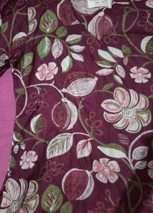 Floral Print Bell Sleeve Kurti