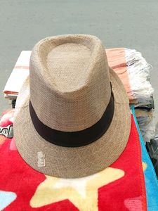 Tan Fedora with Black Band