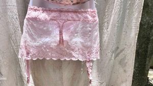 Pink Lace Lingerie Skirt