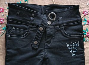 Black Bootcut Jeans for Kids 🤍