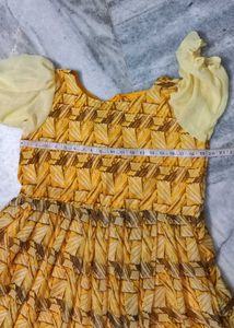 georgette designer frock