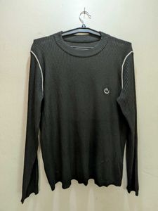 Black Knit Smiley Sweater 🖤