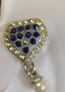 Blue &amp; Silver Heart Jewelry Set