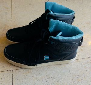 Fila Men Flavio Black/ACD Blue Sneakers-UK 10