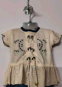 Cute Kids&#39; Top &amp; Jeans Set