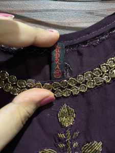 Elegant Purple Kurta Set