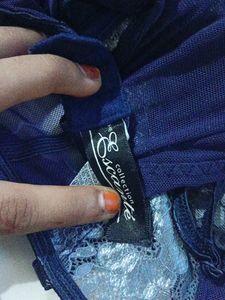 BLUE CORSET AND PANTY