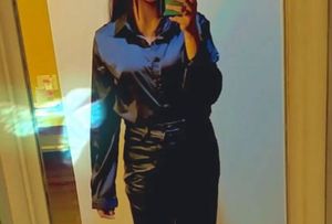 Black Satin Shirt